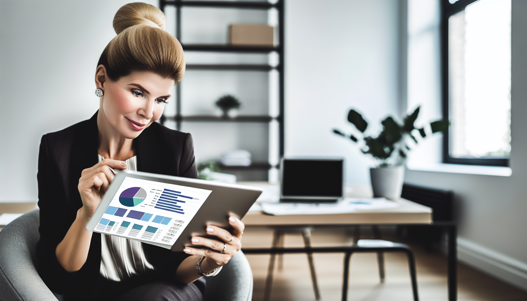 Профессиональная женщина планирует