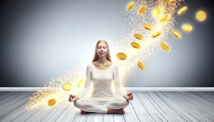 Meditating with financial abundance