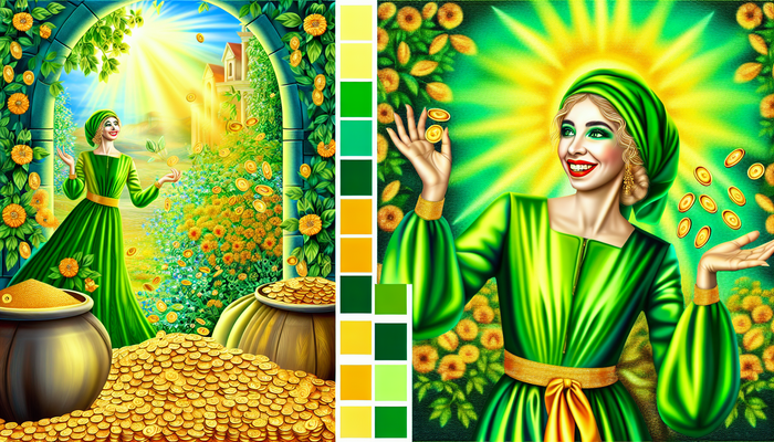 Улыбающаяся женщина изобилие