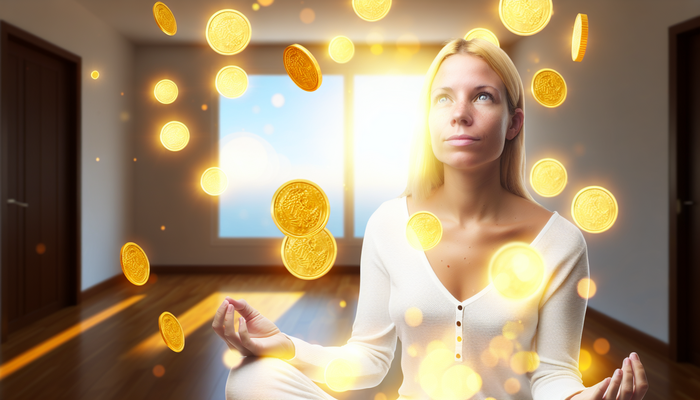 Женщина привлекающая изобилие