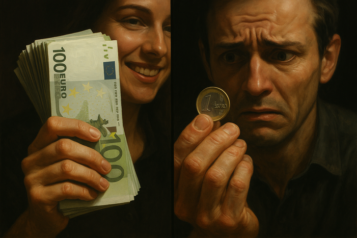 Confident vs hesitant wealth