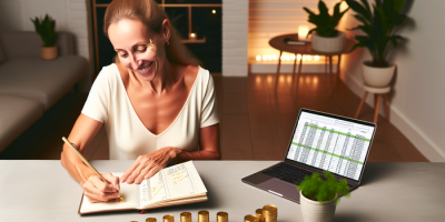 Женщина планирует бюджет