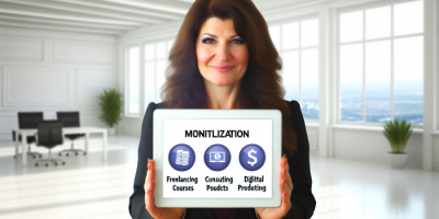 Женщина демонстрирует монетизацию