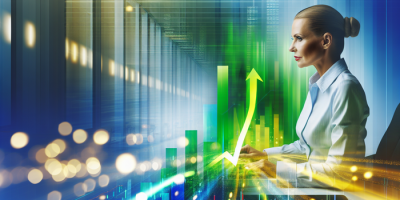 Аналитик изучает графики