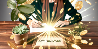 Человек пишет аффирмацию