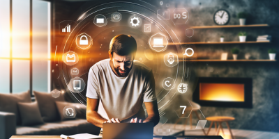 European entrepreneur typing